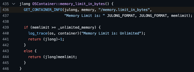 jdk11 memory limit in bytes